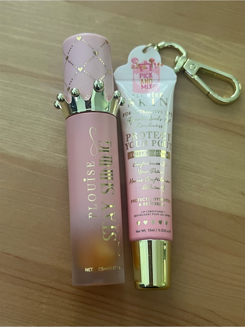 PLouise Stay Shining Lip Oil and Protect Your Pout Lip Conditioner in Pick & Mix